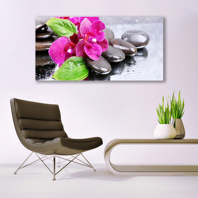 Canvas doek foto Flower orchideeinstallatie