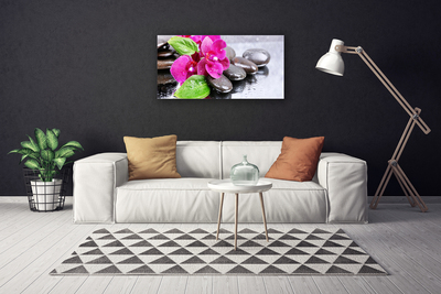 Canvas doek foto Flower orchideeinstallatie