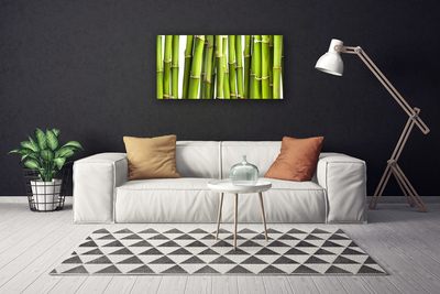 Canvas doek foto Installatie van het bamboe nature