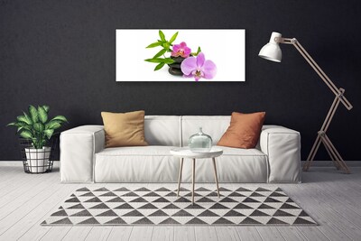 Canvas doek foto Flower orchideeinstallatie