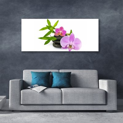 Canvas doek foto Flower orchideeinstallatie