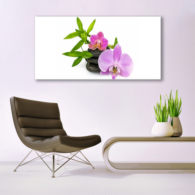 Canvas doek foto Flower orchideeinstallatie