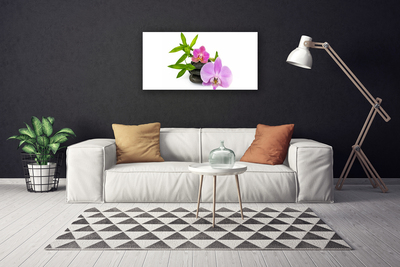 Canvas doek foto Flower orchideeinstallatie