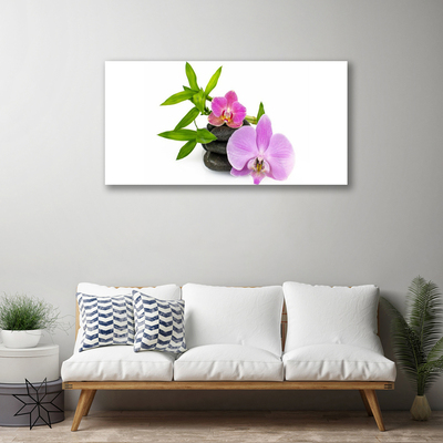 Canvas doek foto Flower orchideeinstallatie