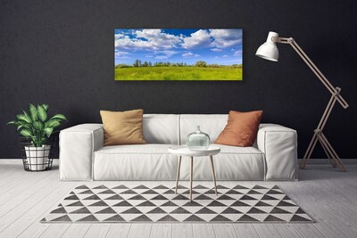 Canvas doek foto Weidegras heaven landschap