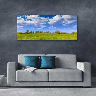 Canvas doek foto Weidegras heaven landschap