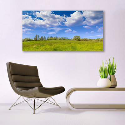 Canvas doek foto Weidegras heaven landschap