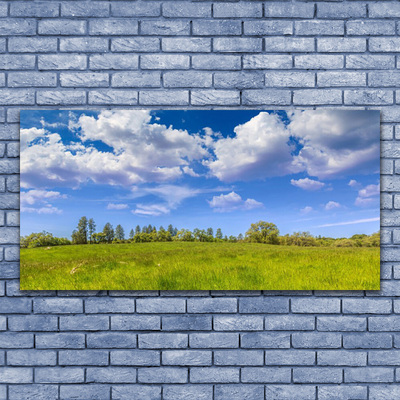 Canvas doek foto Weidegras heaven landschap