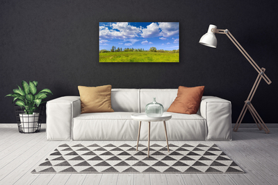 Canvas doek foto Weidegras heaven landschap