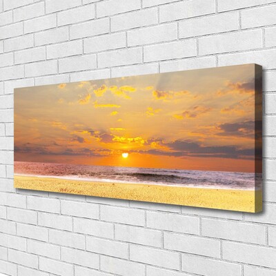 Canvas doek foto Sea beach sun landschap