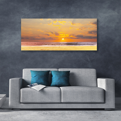 Canvas doek foto Sea beach sun landschap