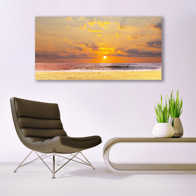 Canvas doek foto Sea beach sun landschap