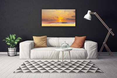 Canvas doek foto Sea beach sun landschap