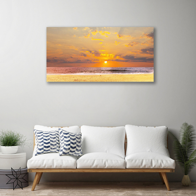 Canvas doek foto Sea beach sun landschap