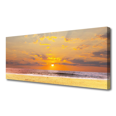 Canvas doek foto Sea beach sun landschap