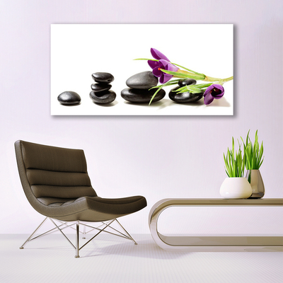 Canvas doek foto Crocus flower art