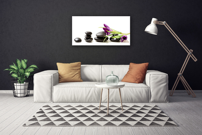 Canvas doek foto Crocus flower art