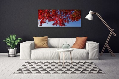 Canvas doek foto Leaves nature boomtakken