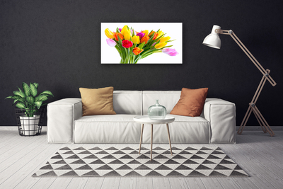 Canvas doek foto Tulpen bloemen plant