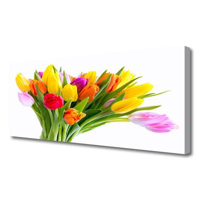 Canvas doek foto Tulpen bloemen plant