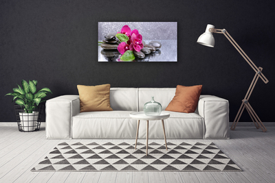 Canvas doek foto Orchid flower art