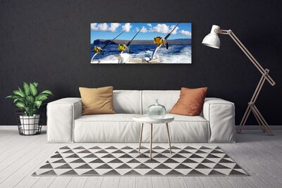 Canvas doek foto Sea fishing landscape