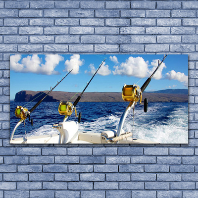 Canvas doek foto Sea fishing landscape