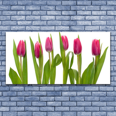 Canvas doek foto Tulpen bloemen plant