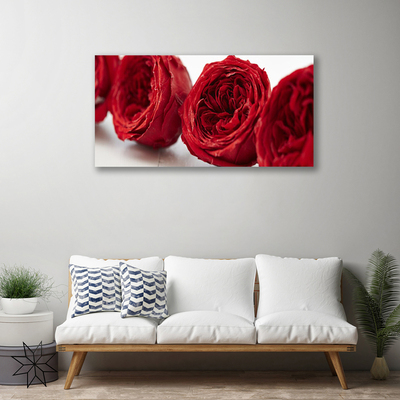 Canvas doek foto Rozen bloemen plant