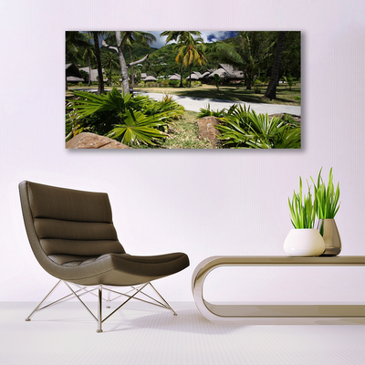 Canvas doek foto Bladeren palmbomen nature