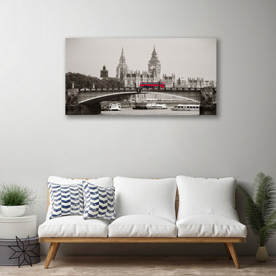 Canvas doek foto London bridge, de big ben