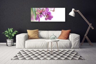 Canvas doek foto Butterflies bloemen nature