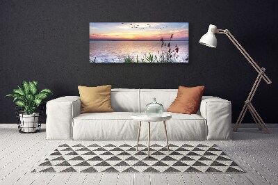 Canvas doek foto Strap sea landschap van de hemel