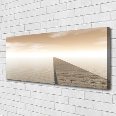 Canvas doek foto Sea pier architectuur