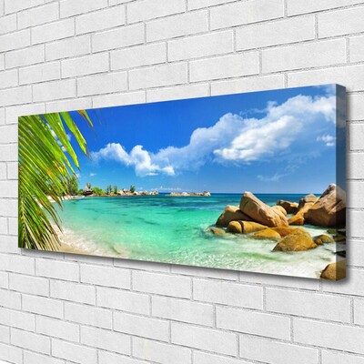 Canvas doek foto Sea rock landscape