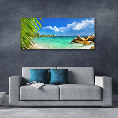 Canvas doek foto Sea rock landscape