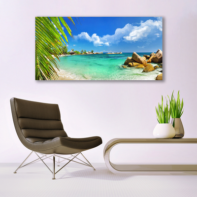 Canvas doek foto Sea rock landscape