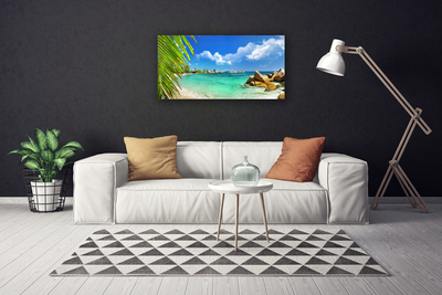 Canvas doek foto Sea rock landscape