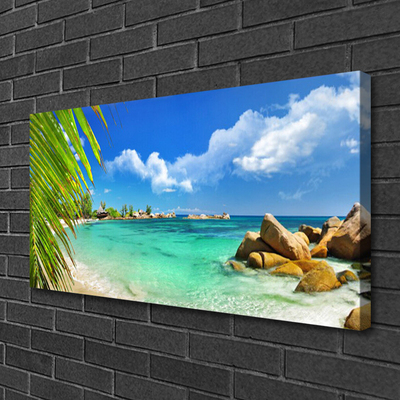 Canvas doek foto Sea rock landscape