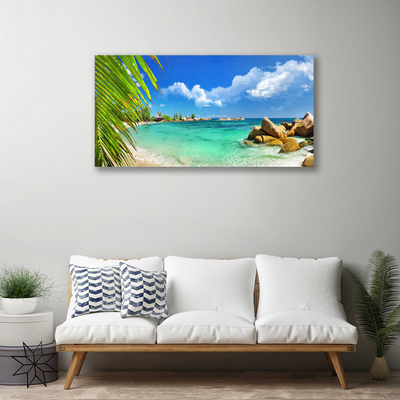 Canvas doek foto Sea rock landscape