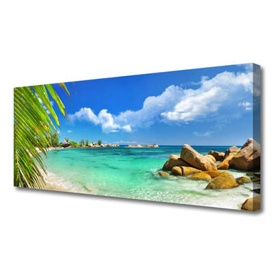 Canvas doek foto Sea rock landscape