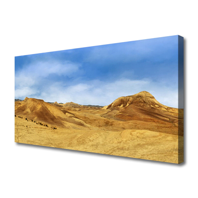 Canvas doek foto Desert hills landschap