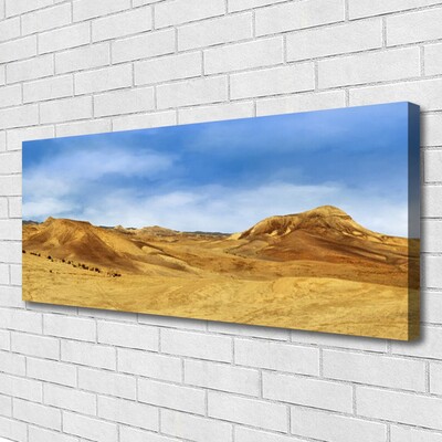 Canvas doek foto Desert hills landschap