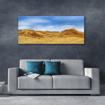 Canvas doek foto Desert hills landschap