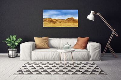 Canvas doek foto Desert hills landschap