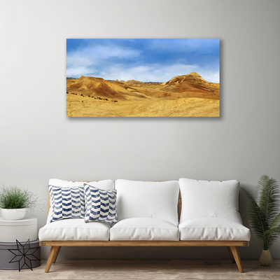 Canvas doek foto Desert hills landschap