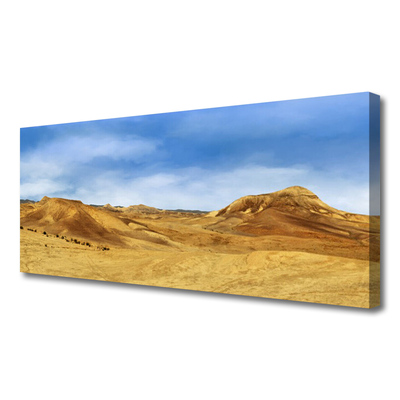 Canvas doek foto Desert hills landschap