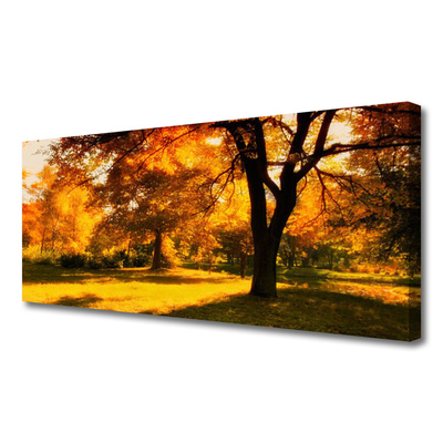 Canvas doek foto Bomen van de herfst natuur