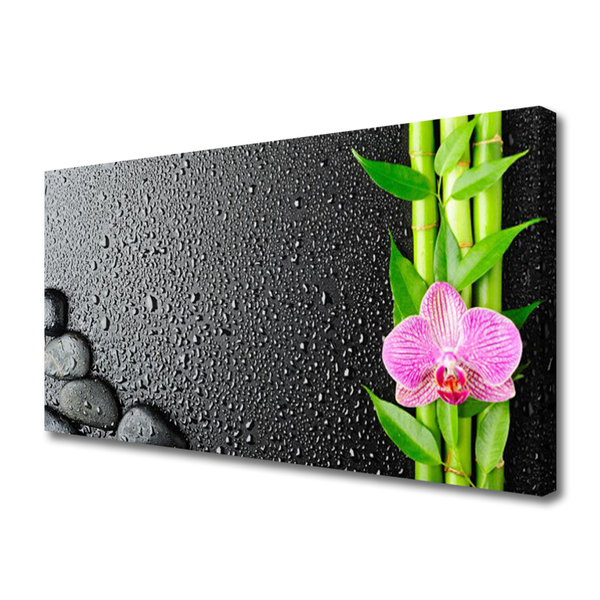 Canvas doek foto Bamboestam flower plant