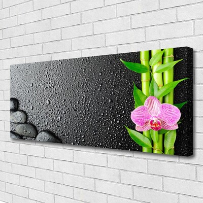 Canvas doek foto Bamboestam flower plant